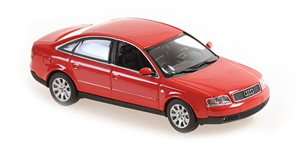 Voitures Civiles-1/43-Maxichamps-Audi a6 rouge 1997