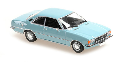 Voitures Civiles-1/43-Maxichamps-O.rekord d coupe bleu clair 1975