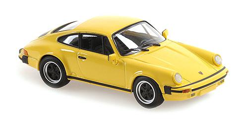 Voitures Civiles-1/43-Maxichamps-Porsche 911 sc jaune 1979 