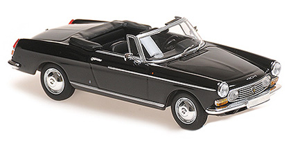 Voitures Civiles-1/43-Maxichamps-Peugeot 404 cab.noir 1962 