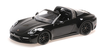 Voitures Civiles-1/18-Minichamps-P.911 targa 4 gts noir 2021 