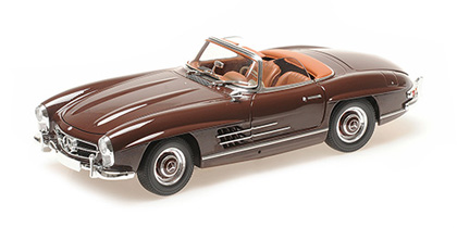 Voitures Civiles-1/18-Minichamps-Merc.300sl roadster rouge 1957 