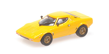Voitures Civiles-1/87-Minichamps-Lancia stratos jaune 1974 